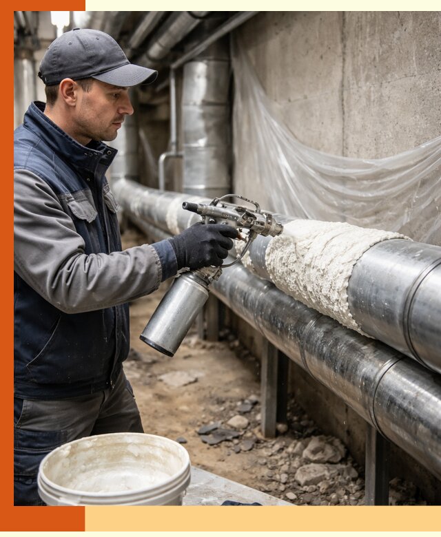 Утепление труб жидкой теплоизоляцией в Ачинске