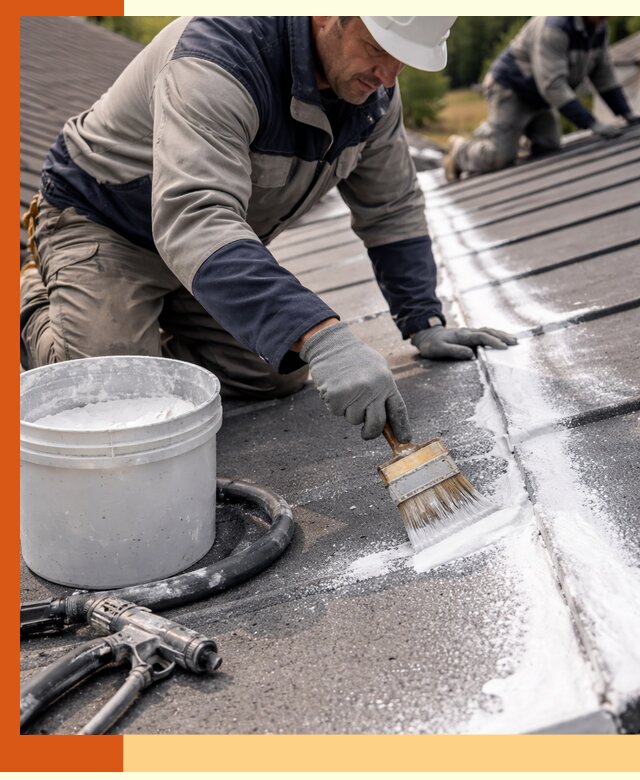 Утепление кровли жидкой теплоизоляцией в Ачинске