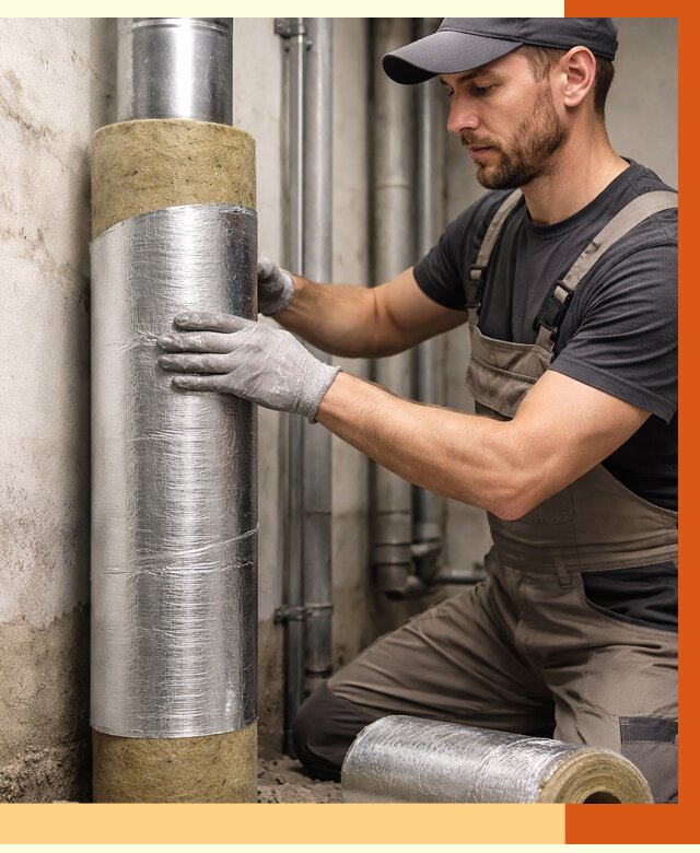 Шумоизоляция труб в Ачинске от 1216 руб. — шумоподавление и звукоизоляция труб | ТепломастерЧнс