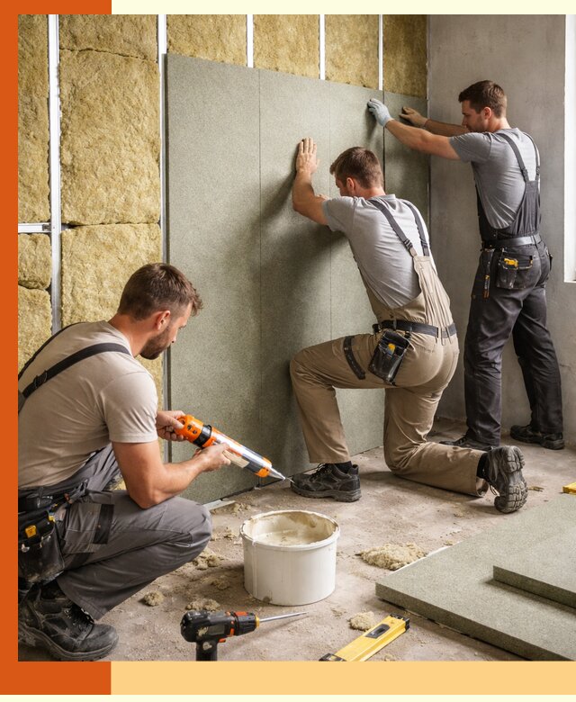 Профессиональная шумоизоляция стен в Ачинске для квартир и домов