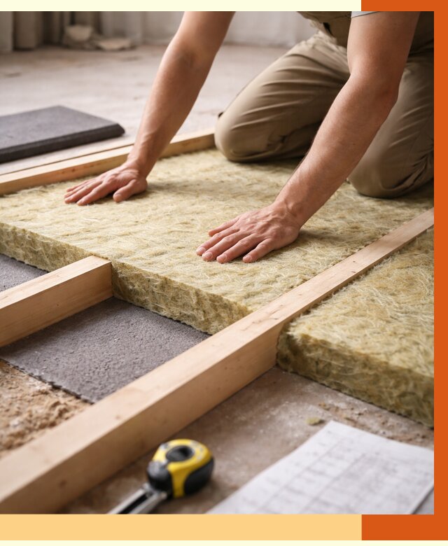 Шумоизоляция пола в Ачинске от 1266 руб./м² — профессиональная звукоизоляция | ТепломастерЧнс