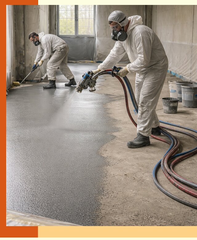 Гидроизоляция полимочевиной полов и конструкций в Ачинске