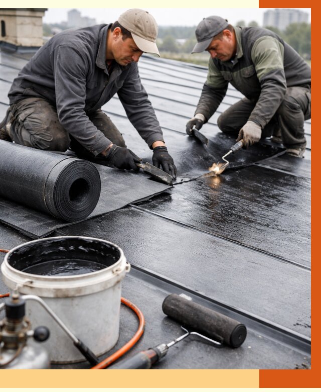 Гидроизоляция фальцевой кровли в Ачинске от 7598 руб. под ключ | ТепломастерЧнс