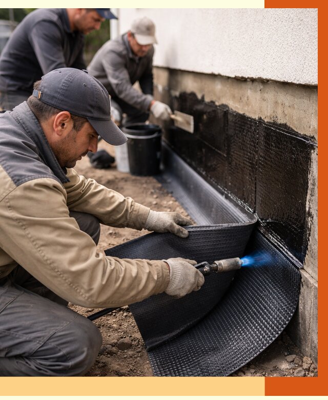 Гидроизоляция цоколя и отмостки в Ачинске от 8611 руб. — ТепломастерЧнс