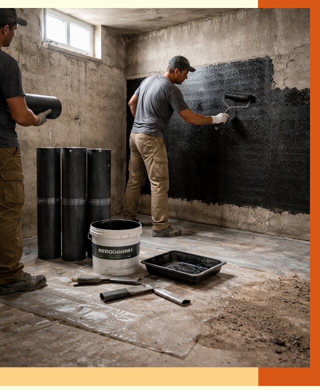 Гидроизоляция подвала в Ачинске от 3546 руб. под ключ | Профессионально — ТепломастерЧнс