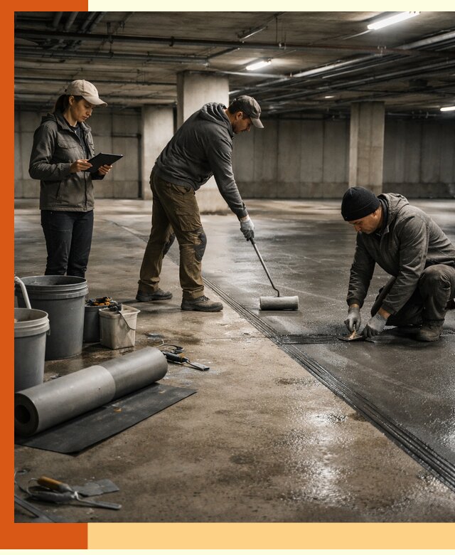 Гидроизоляция паркинга в Ачинске: качественная защита зданий