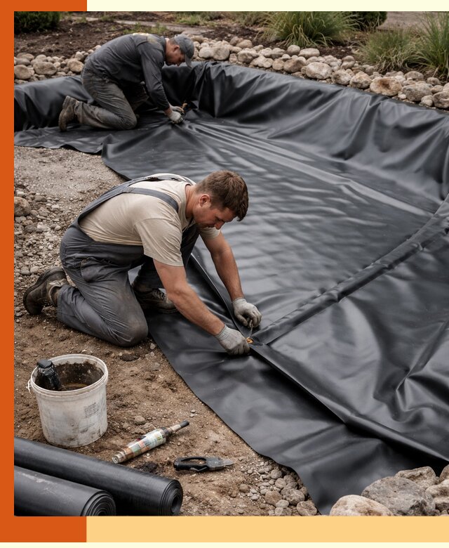 Гидроизоляция пруда в Ачинске: надежная защита и герметизация