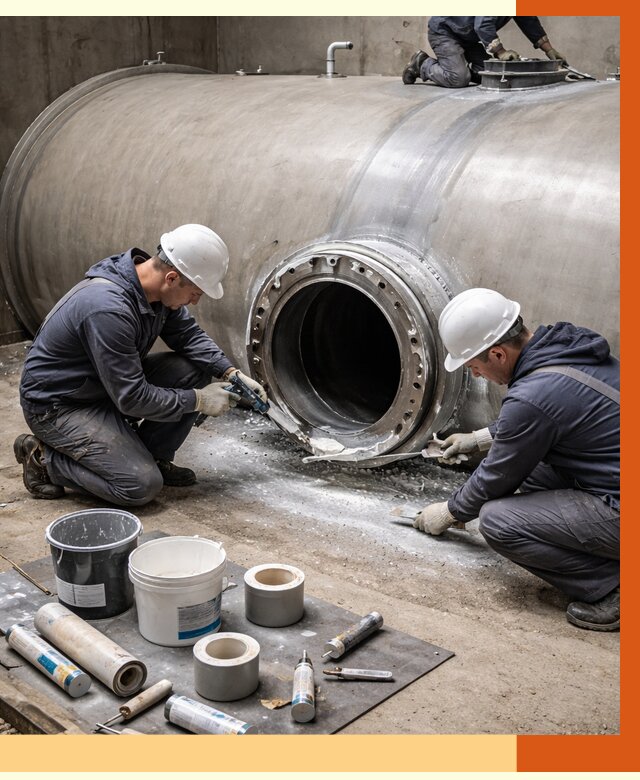 Гидроизоляция резервуара с топливом в Ачинске от 75975 руб. под ключ | ТепломастерЧнс