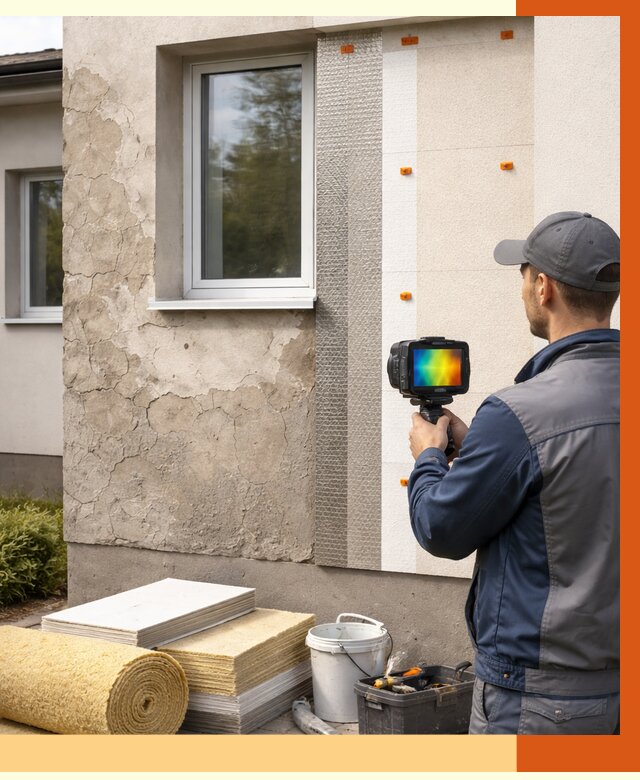 Тепловизионное обследование фасада в Ачинске от 4559 руб. под ключ | ТепломастерЧнс