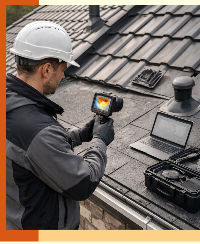 Тепловизионное обследование кровли в Ачинске для выявления дефектов