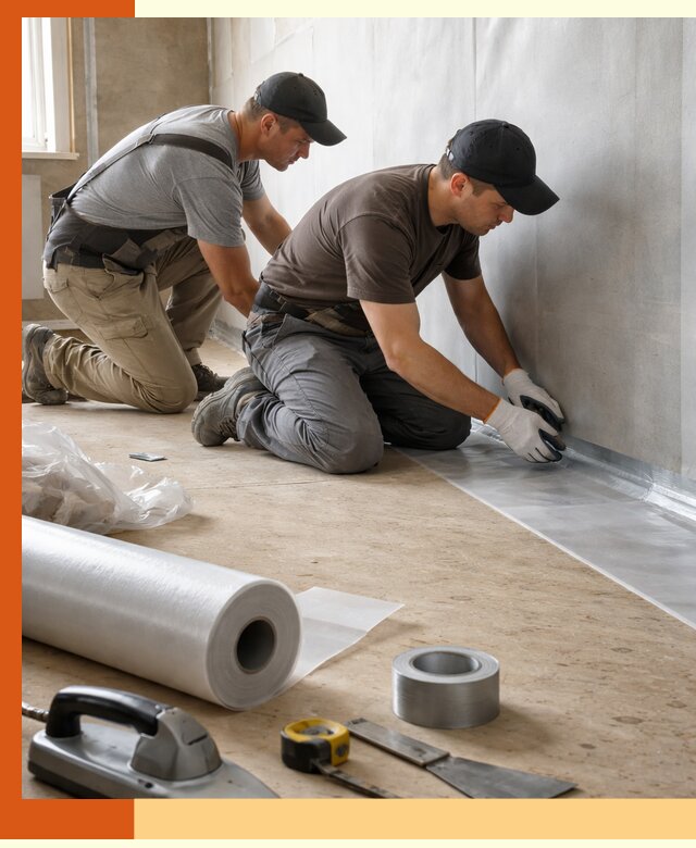 Монтаж пароизоляции для дома и помещений в Ачинске