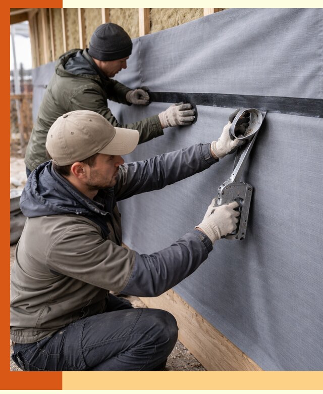 Монтаж ветроизоляции зданий и конструкций в Ачинске