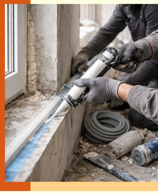 Герметизация стыков и примыканий зданий в Ачинске