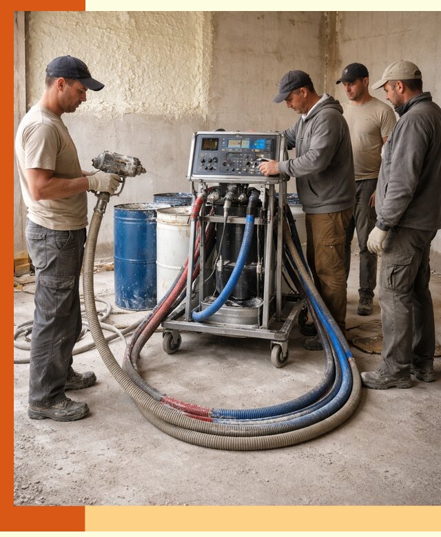 Аренда установки для напыления ППУ в Ачинске на выгодных условиях